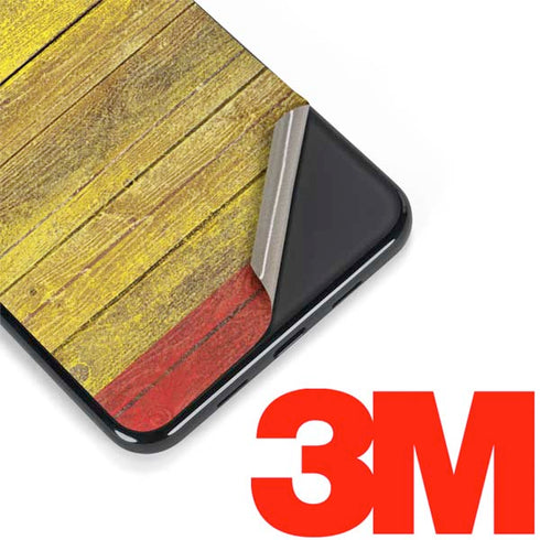 Spain Flag Dark Wood Google Pixel 3a XL Skin